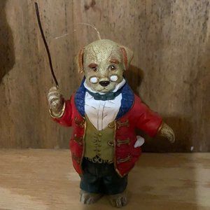 SOLD- MMA METROPOLITAN Museum Art Dog Orchestra Conductor Christmas Ornament